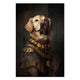 Wooden Picture Golden Retriever-30x30 cm