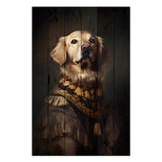 Wooden Picture Golden Retriever-50x70 cm