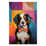 Obraz Wood Mozaika psa-40x60 cm