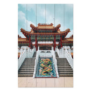 Bild Wood Chinesisches Gebäude-20x30 cm