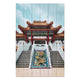Bild Wood Chinesisches Gebäude-60x90 cm