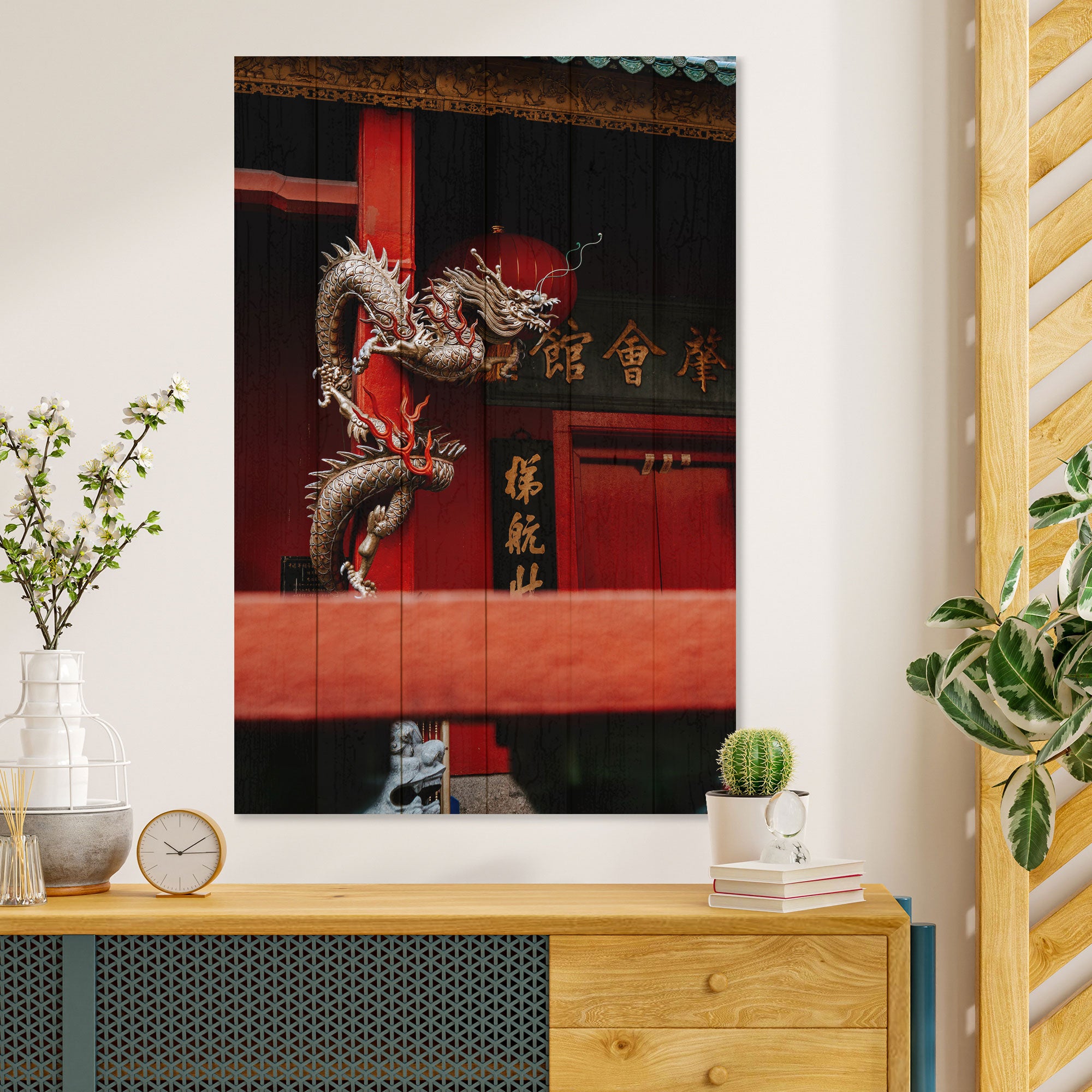 Bild Wood Chinesischer Drache
