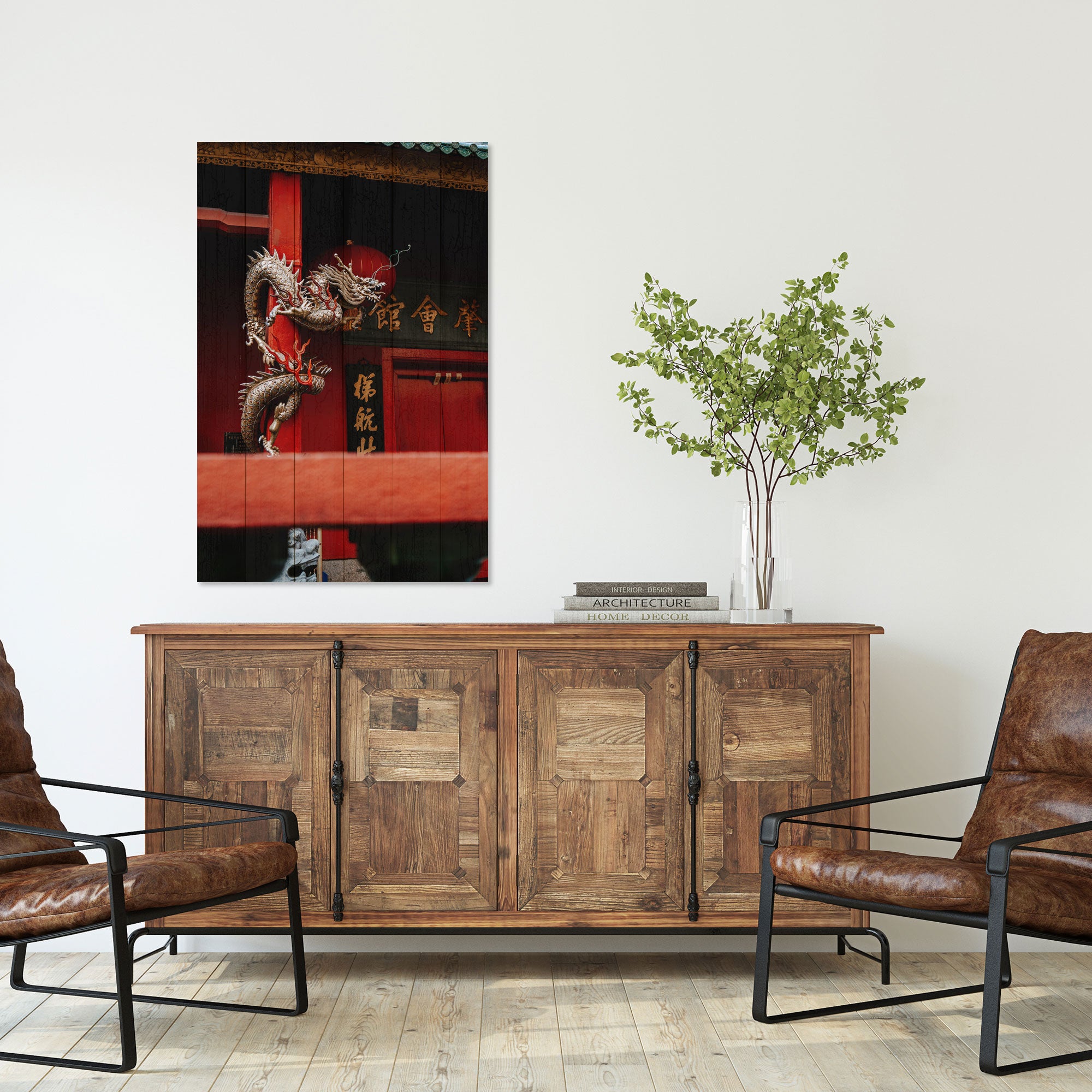 Bild Wood Chinesischer Drache