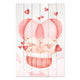 Bild Wood Pig Couple with Hearts-30x40 cm