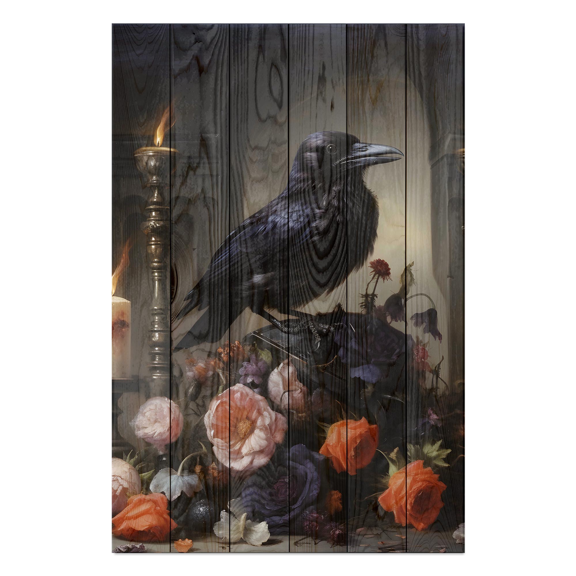Bild Wood Crow Dark Academia-30x40 cm