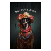 Wood Picture Did you Flush-30x40 cm