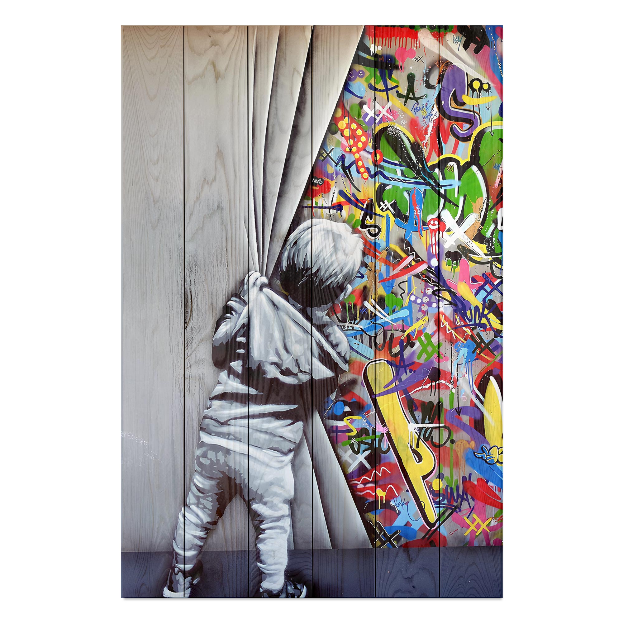 Bild Wood Behind the Curtains-50x70 cm