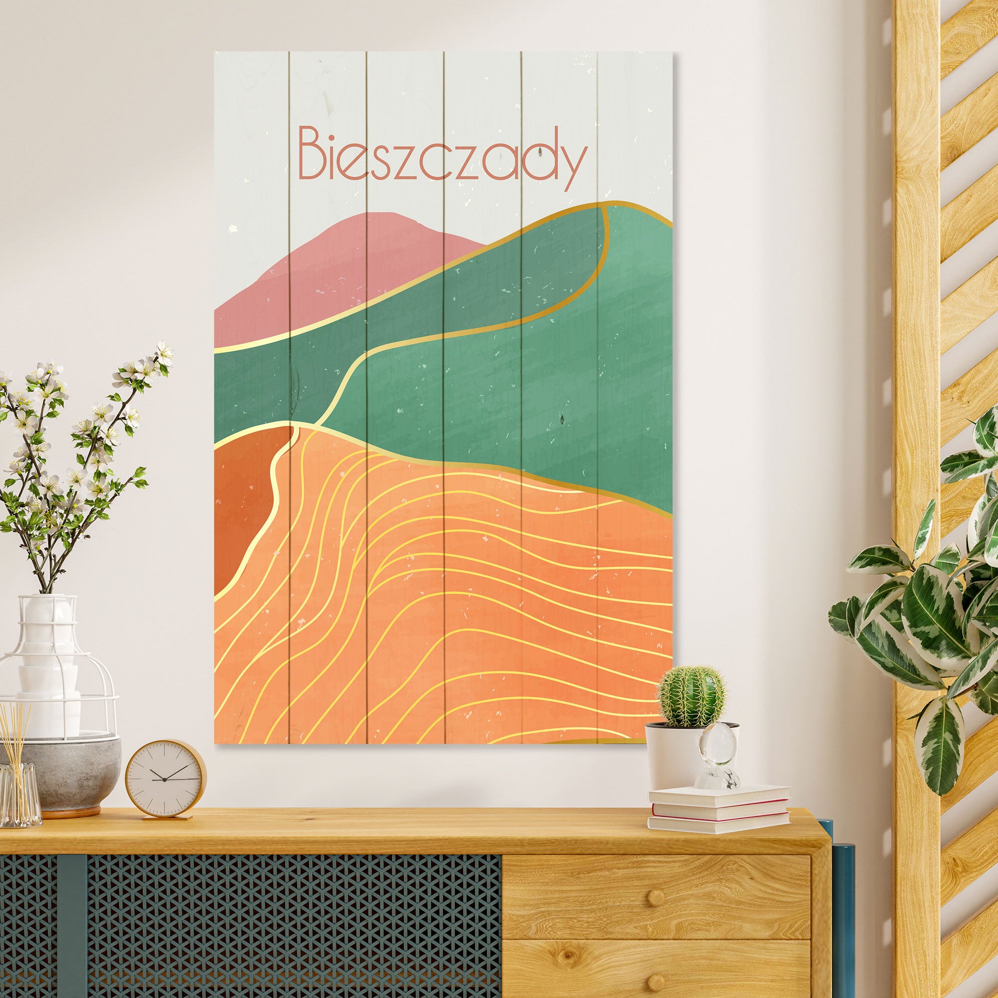 Obraz Wood Bieszczady-30x40 cm