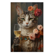 Bild Wood Cheers Katze