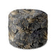 Round Pouf Footstool Dark Tropical Plants-Oxford