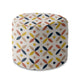 Round Pouf Footstool Scandinavian Design-Oxford