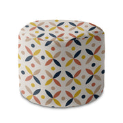 Round Pouf Footstool Scandinavian Design-Panama