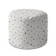 Round Pouf Footstool Doodle Shapes-Oxford