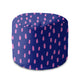 Round Pouf Footstool Pink Spots-Panama