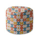 Puf okrągły podnóżek Geometric Retro