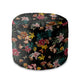 Round Pouf Footrest Dark Jungle-Oxford