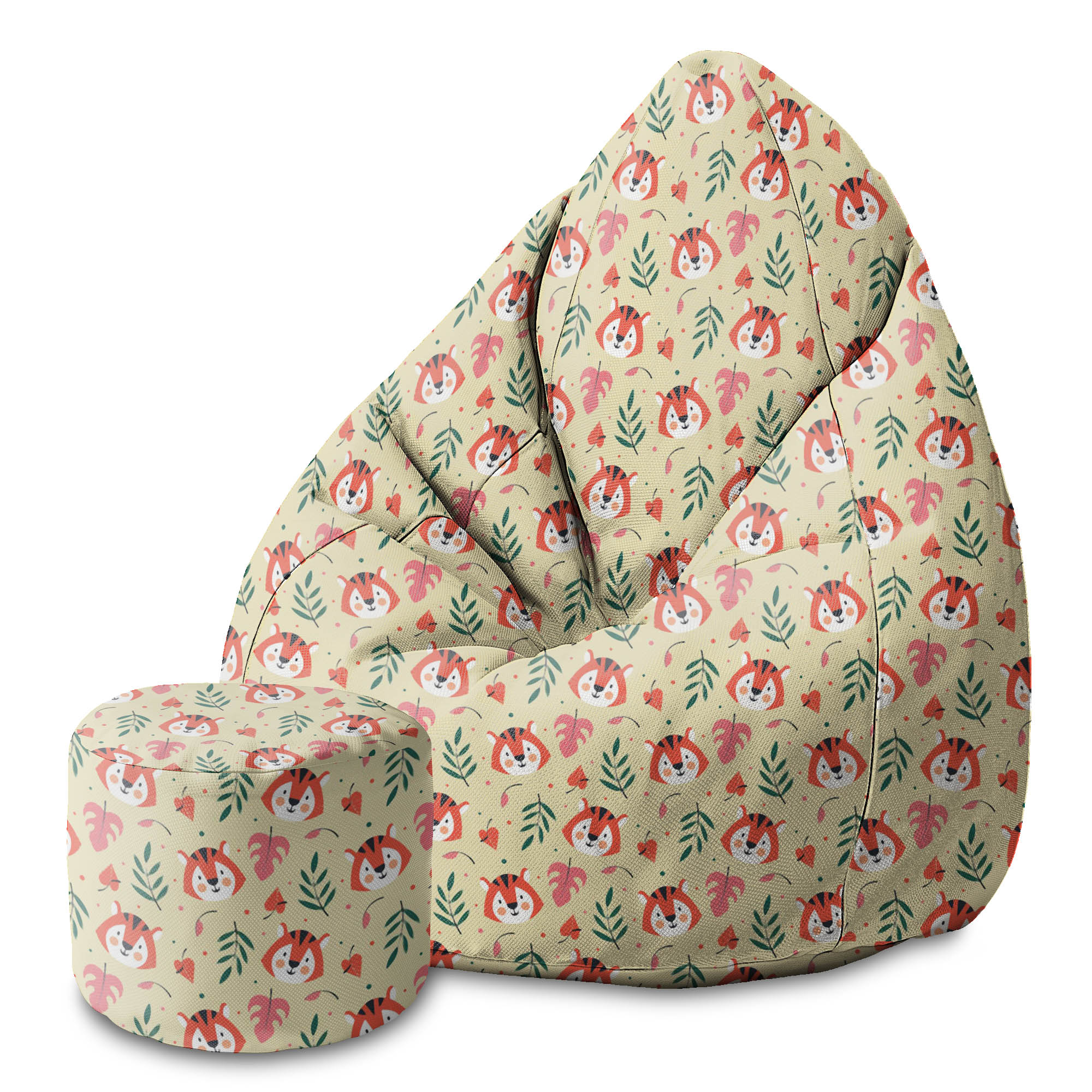 Kulatá podnožka Tiger Pattern