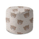 Round Pouf Footrest Cute Bear-Oxford