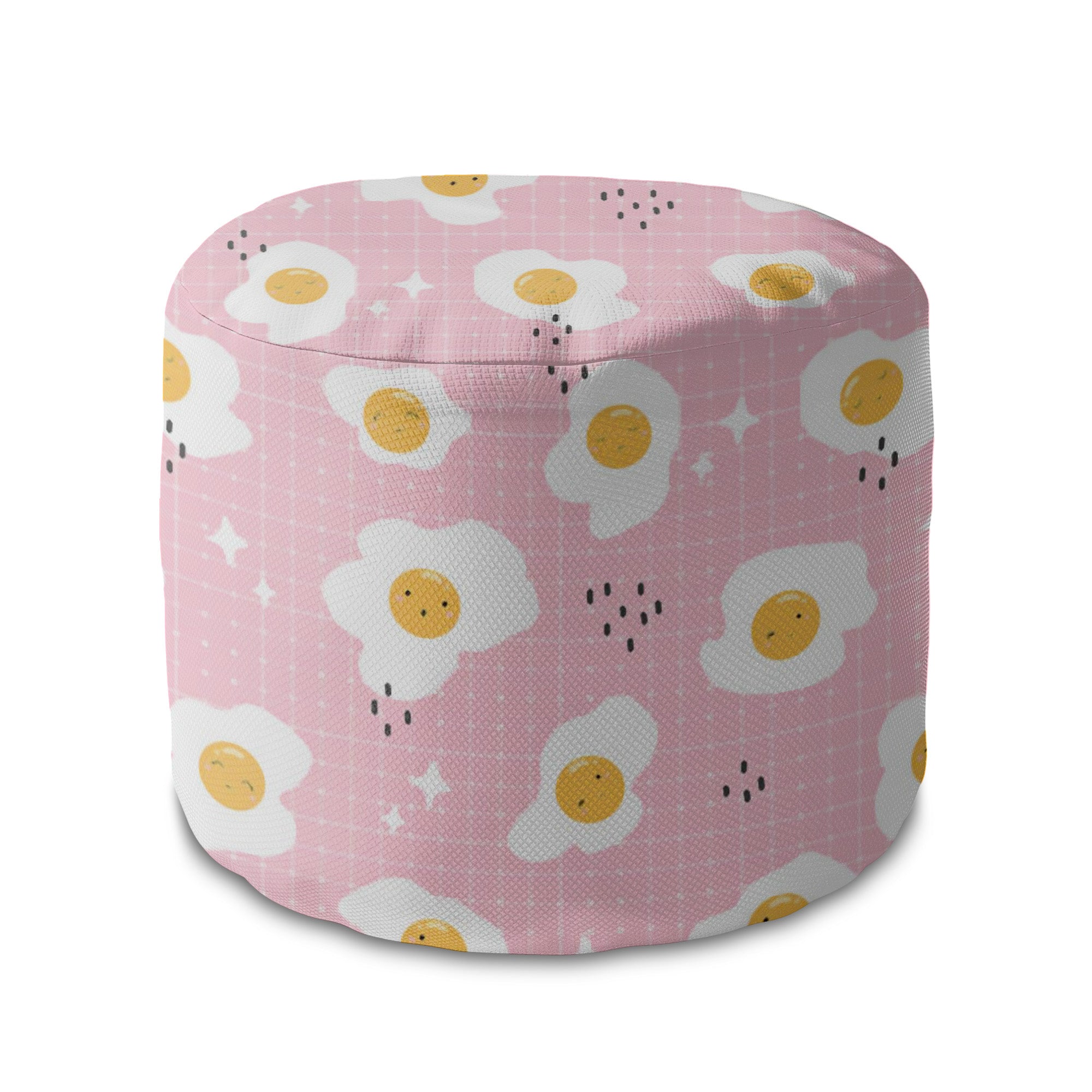 Round pouf footstool Cute Egg-Oxford