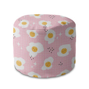 Round pouf footstool Cute Egg