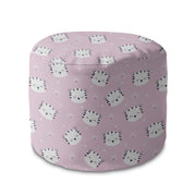 Round pouf footstool Cute Tiger Paws-Panama