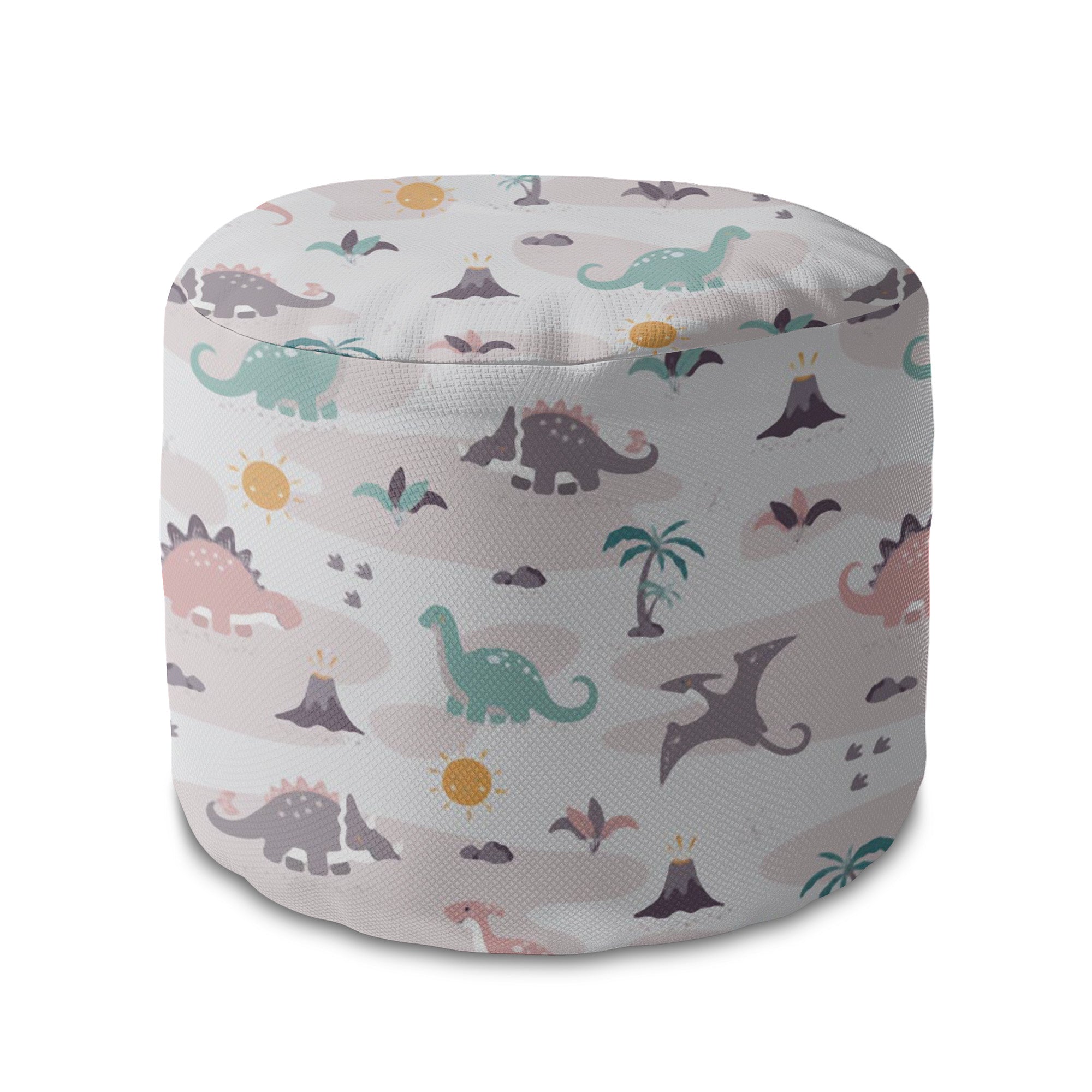 Round pouf footstool Dinos Friends-Panama