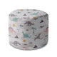 Round pouf footstool Dinos Friends-Panama