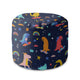 Round pouf footstool Skater Dinosaurs-Oxford