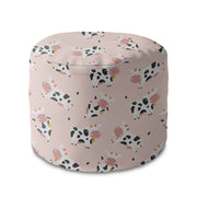 Round pouf footstool Happy Cow-Oxford