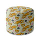 Round pouf footstool Tiger Roar-Panama