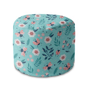 Round pouf footstool Ladybugs and Flowers-Oxford