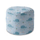 Round pouf footstool Happy Whale-Panama