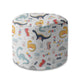 Round pouf footstool Funny Kids Dinosaurs-Oxford