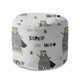 Round pouf footstool Superhero Bear-Panama