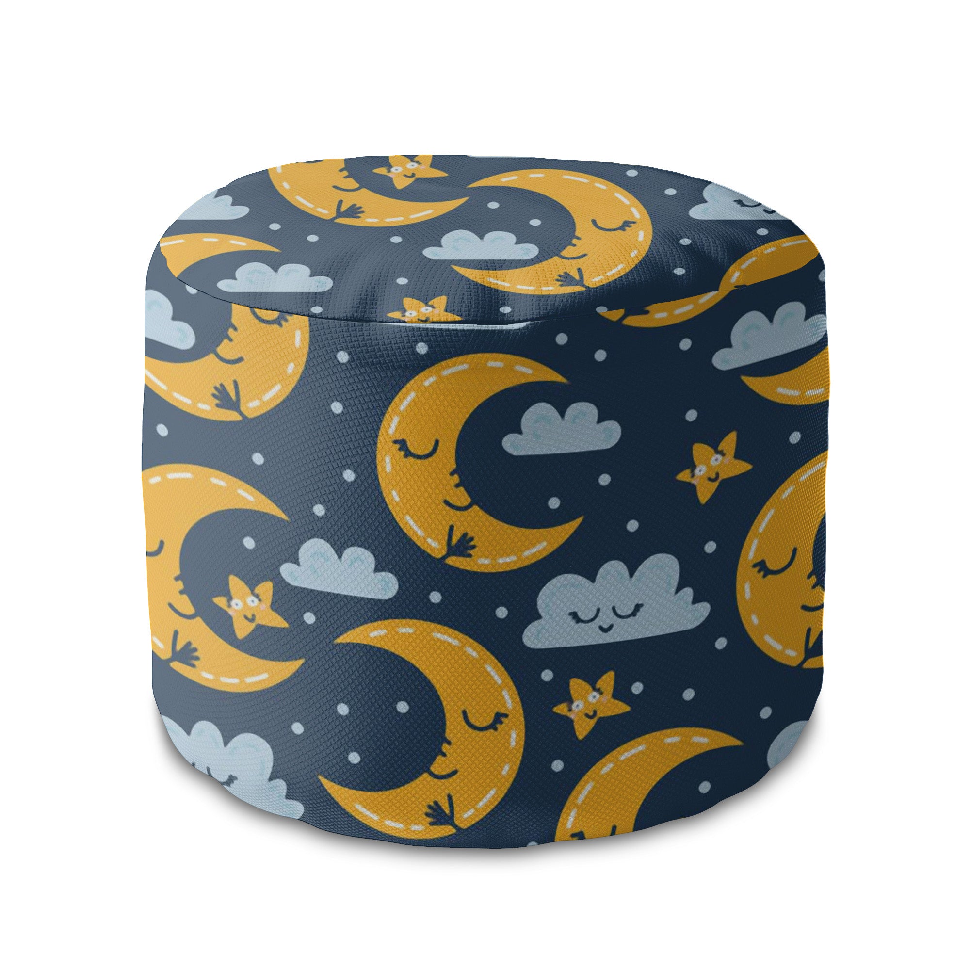 Round pouf footstool Night Sky-Panama