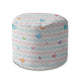 Round pouf footstool Pastel Hearts-Panama