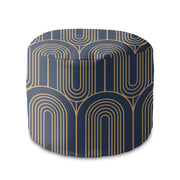 Round Pouf Footstool Deco Pattern