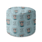 Round Pouf Footrest Bear Hero-Oxford