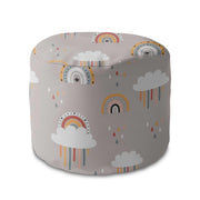 Kulatý puf podnožka Beige Rainbow
