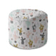 Round pouf footstool Colorful Cactus-Oxford