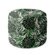 Round pouf footstool Tropical Leaves Pattern-Velvet