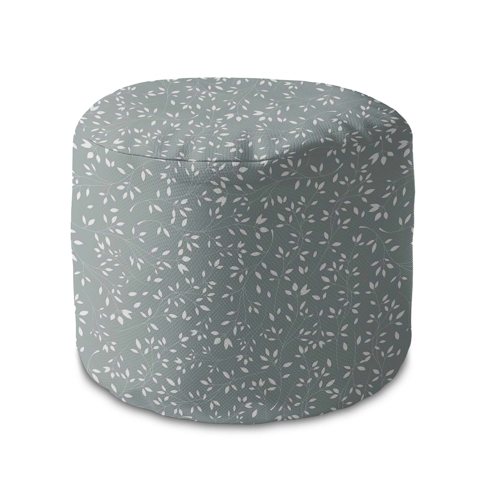 Round pouf footstool Simple Floral-Oxford