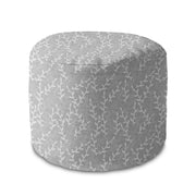 Round pouf footstool Botanical Doodles-Velvet