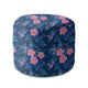 Round pouf footstool Fresh Rose-Velvet