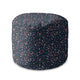Round Pouf Footstool Ditsy Floral-Velvet