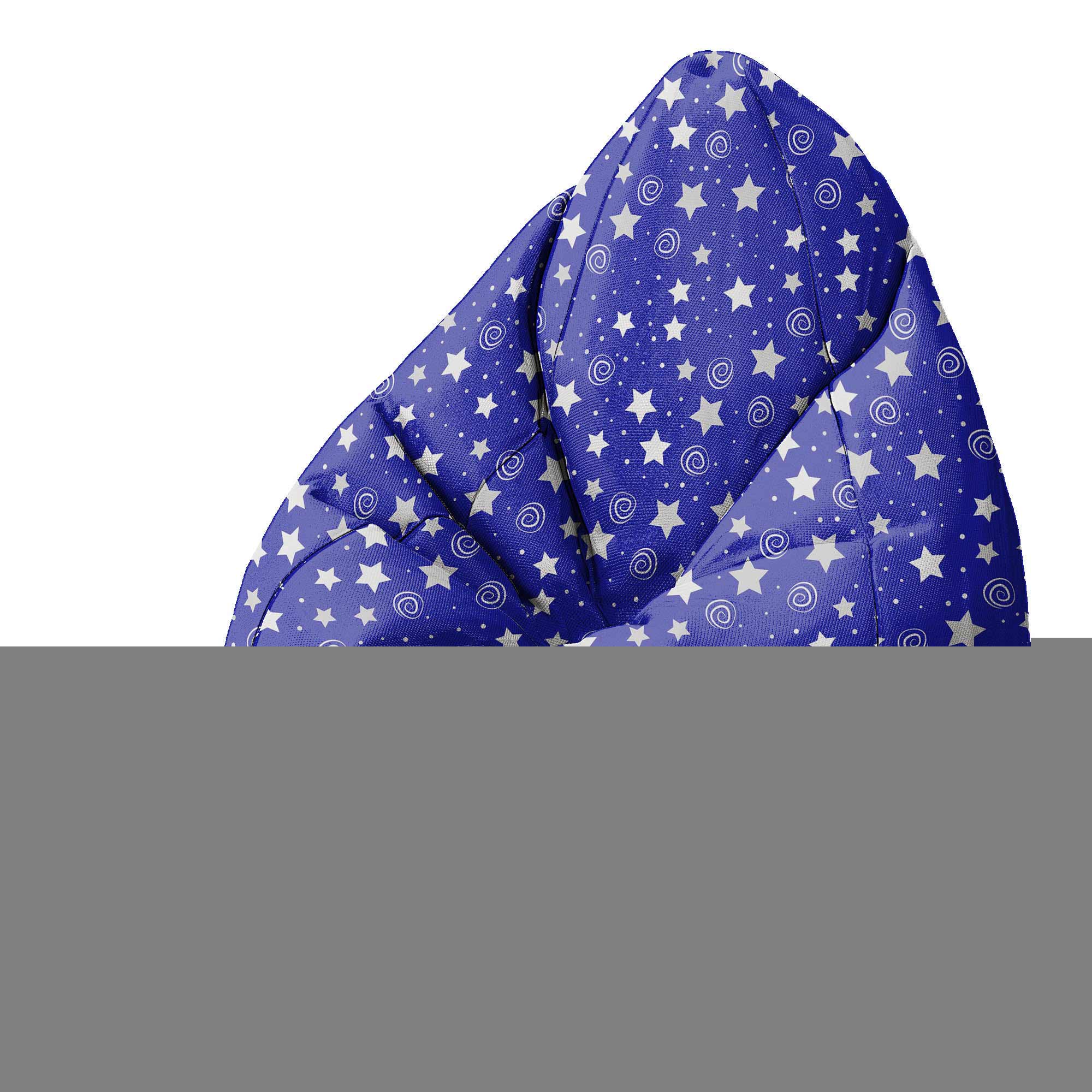Round Pouf Footstool Night Sky Pattern-Oxford