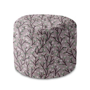 Round Pouf Footstool Branches-Oxford