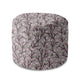 Round Pouf Footstool Branches-Velvet