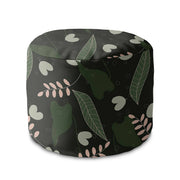Round Pouf Footstool Summer Night-Velvet