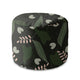 Round Pouf Footstool Summer Night-Velvet